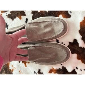 Vince Men's Suede Loafer Tan, Size 10M EU 44 EUC